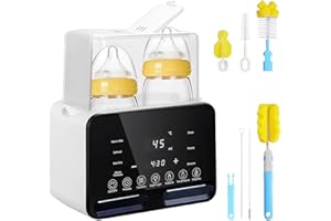 Calienta Biberones, 9 en 1 Multifuncional Esterilizador Biberones, Calentador Rápido de Leche y Alimentos para Bebés con Pant