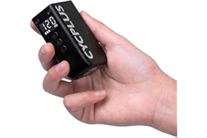 ‎CYCPLUS CYCPLUS AS2 PRO Tiny Fahrradpumpe mit Manometer, max 120 PSI Elektrofahrradpumpe, automatische Abschaltung, mit Presta- und Schrader-Ventil für E-Bike, Mountainbike, Citybike und Rennrad(2025 Version)