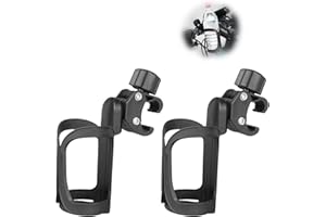 Neyared 2PCS Bike Cup Holder, Water 360 Degree Rotating Beverage Bottle Holder