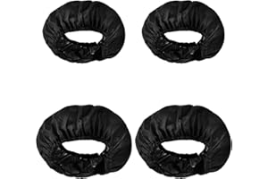 Bojueshaw 4pcs Wheel Covers,Stroller Wheel Dustproof Cover,Baby Stroller Wheel Cover,Oxford Fabric Kid's Stroller Accessories for Keep The Wheels Clean