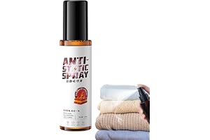 Antistatisk spray – statisk skyddsspray för kläder 100 | ml, snabbkylare för kläder, minskar statisk vidhäftning, PE-flytande lösning med fuktkräm, klipp