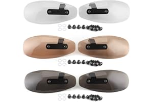 ‎KIMISS KIMISS Universeller Motorrad Handprotektoren Set, Motorrad Handschutz, 10mm Universal Motorrad Handschutz Motorrad Handschutz Acryl Motorrad Lenker Windschutz (Transparent)