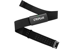 ‎CYCPLUS CYCPLUS H2Pro Brustgurt Herzfrequenzmesser, Bluetooth & ANT+ HR-Sensor mit 500h Batterielaufzeit, IPX7 Wasserdicht & Staubdicht, Kompatibel mit Strava/CYCPLUS Fit App