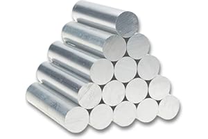 TEN-HIGH Barra rotonda in alluminio, 6061 T6, in metallo massiccio, anodizzato, alta conduttività, buona durezza e alta resistenza, diametro 20 mm, lunghezza 200 mm