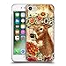 Produktbild Head Case Designs Hirsch Blumenmuster Tiere Soft Gel Huelle kompatibel mit iPhone 7 / iPhone 8