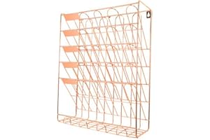 ‎TENTHOME TentHome Prospekthalter Wand Zeitungshalter Metall Zeitschriftenhalter Zeitschriftensammler Draht Magazinhalter Broschürenständer Wandmontage Zeitungsständer Zeitschriftenständer (Rosagold)