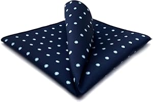 S&W SHLAX&WING Mens Pocket Squares Dots Dotty Business Large for Suit Jacket