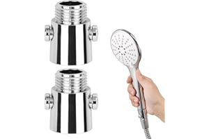 JOYAN 2PCS Shower Shut Off Valve, G1/2'' Water Flow Control Valve for Shower, Shower Head Flow Control, for Shower Head, Hand Shower, or Bidet Sprayer
