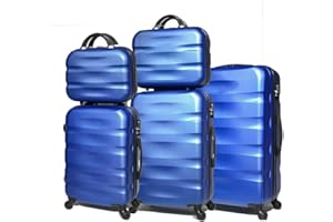 CELIMS - Lote de 5 maletas de material rígido, Azul (5806), Lot