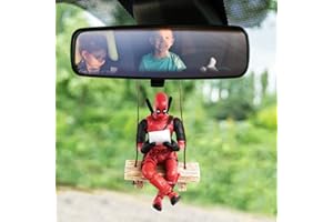 TYDEUS Adorno Colgante Coche, Colgante de Coche Retrovisor,Colgante Columpio Coche, Retrovisor Decoración Interior Rojo