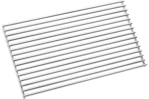 SANTOS Edelstahl-Grillrost - 29,5x45cm - Materialstärke ø8mm - hochwertiges Gasgrill-Grillrost - für Napoleon Rogue 425/525 Ersatz-Grillgitter