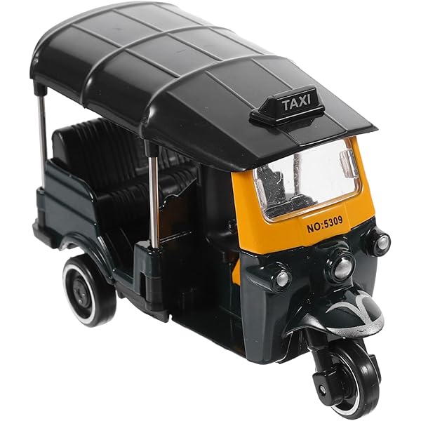 Dioche Jouet De Voiture à Tirer Pull Back Thai Tricycle Simulation