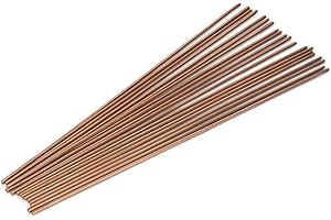 Changor Copper Welding Rods, Self Fluxing Brazing Rods Phosphor Copper Round Welding Wire for Repair Welding Brazing, Phosphor Copper Welding Rods, 20 Pieces DIY Hardware Tools