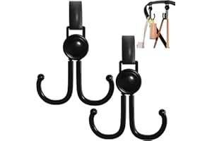 CUIDAKJ Pack de 2 Crochet Poussette, Accessoire Poussette, Mousqueton Poussette,Attache Sac a Langer Poussette pour Accrochez vos Achats, Sacs et Cabas sur un Landau