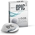 Manforce Epic ThinX | Ultra Thin Condoms with Easy Peel Pack | 3 Pcs