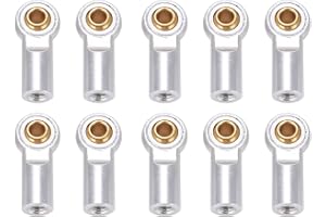 RC Link Rod Ends 10st Aluminium M3 RC Link Drag Rod End Kulled Huvudhållare Länkage Del