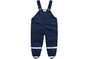 SEVEN BB Boys Girls Rain Trousers Kids Waterproof Over Trousers Toddler Rain Pants Children Rainwear 12 Months-8 Years