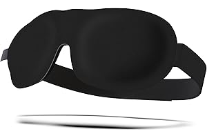 ‎SMUG SMUG Schlafmaske für Männer und Frauen 100% Verdunkelung | Passt bei verlängerten Wimpern | 3D-geformtes Design für tiefen Schlaf | Klettverschluss für Komfort & Justierung | Schwarz