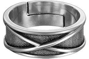 ARHZ Anello Regolabile Intagliato Aperto Vintage Uomo Regali Uomo Donna