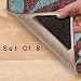Produktbild 8 x Teppich Teppich Matte Greifer vielseitig rutschfeste Grip Ecke Pad Anti Skid wiederverwendbar waschbar Griff UK _ hohe Qualität Greifer für Mat