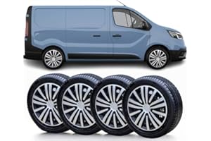 SOLIP 16 inch wheel trims,Hubcaps, Set of 4 for Vauxhall Vivaro, Citroen Dispatch from 2016,Peugeot Expert from 2016,Renault Trafic,Alloy wheels look covers (not for Boxer,Relay,Master)