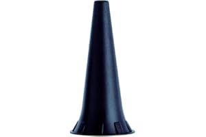 Kirchner & Wilhelm 100er-Pack Ohrtrichter für Otoskope, Schwarz, Silikon, ∅ 2,5mm