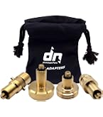 DREHMEISTER Acme LPG Adaptor 10 mm Short Brass + Cloth Bag