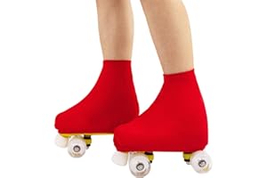 ALNKDH 1 Pair Skate Boot Covers,Figure Skating or Sport Skating Skate Cover,Protective and Stylish Spandex Protection for Roller or Ice Skate Boots,Skating Cover For Kids Youth Adults