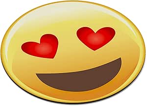 Emoji Liebe Herz Augen Smiley Zirkular Pc Computer Mauspad Amazon De Computer Zubehor