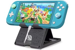BUSJOY FXICAI Stand for Nintendo Switch/Switch Lite, Animal Crossing Angle Adjustable Swicth Playstand, Portable Foldable Compact Non-Slip Bracket
