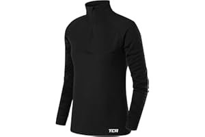 TCA Cloud Fleece 1/4 Zip Maglia Termica Sportivi da Donna a Manica Lunga da Corsa