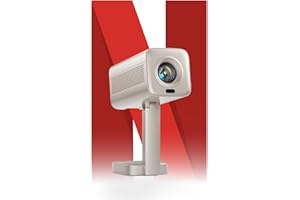 [Netflix Officially & 3D Dolby Audio] Smart Mini Portable Projector 4K with TOF Auto Focus & Keystone,1000 ANSI Projector for Bedroom,VOPLLS Full HD 1080P WiFi Bluetooth Home Movie Outdoor Projectors