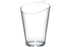 Secchiello Salsa Bucket - Portaghiaccio per 1 Bottiglia, Trasparente, Capacità 3,75L - Brevetti Waf