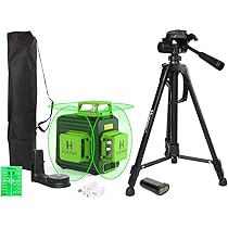 Huepar PV3 L-Form Laser Level Adapter für Kreuzlinienlaser, Magnetisch Schwenkbarem Sockel, 180 Grad Einstellbare Halterung mit 1/4-20 Außengewinde, 1/4-20 und 5/8-11 Innengewinde Halterungen