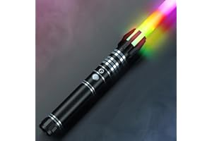 AIERRSON Lightsaber RGB 16 Colors 5 Modle Light Saber Sword Toys for Star Wars Party Role Playing, USB Rechargeable Sword for Adults Boyfriend and Boys Kids Birthday Gift (77CM Black)