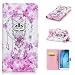 Produktbild CE-Link Samsung Galaxy J3 J300 J310 (2016 / 2015) Hülle 3D Handyhülle Lederhülle Ledertasche Schutzhülle Premium PU Leder Flip Wallet Case Innere Weiche Silikon Handy Tasche Schale Etui mit Kartenfach Magnet Standfunktion Kreatives Motiv Muster Protective Cover Schutz für Galaxy J3 J300 J310 (2016 / 2015) 5,0 Zoll - Eule