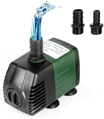 Irishom Mini Wasserpumpe USB - 600 L/H Mit Timer Für Aquarium & Brunnen