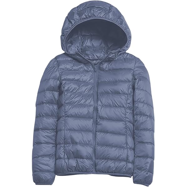 Doudoune Légère à Capuche Pour Femme - Veste Matelassée Courte, Pliable, Idéale Mi-saison Et Hiver