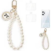 BendJoy® Universal Pearl Lanyard Keychain Phone Charm, Aesthetic
