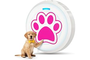 ChunHee Smart Dog Doorbell for Potty Training, 0-115dB Adjust Volume Puppy Training Bell to Go Outside, Suitable of Dogs