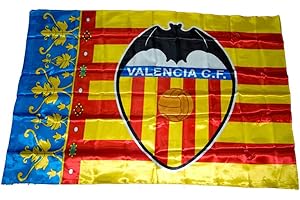 Valencia CF Badvcf Bandera, Blanco/Naranja, Talla Única