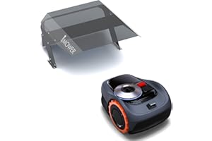 Idea Mower garage per robot tagliaerba Mobius compatibile con Navimow i 105e, i 108e, copertura trasparente in policarbonato UV, alluminio composito e acciaio inox