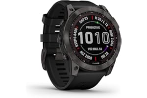 Garmin Fenix 7X Sapphire Solar 010-02541-11 Smartwatch, Ciemnoszary, Taille unique