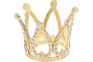 CASILER Mini Princess Cake Topper Crystal Pearl Tiara Bambini Ornamenti Per Per Festa Di Compleanno Di Nozze Strumenti Di Decorazione