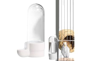 Hearthxy Automatischer Wasserspender für Vögel Papageien Vogelfutterspender Vogelkäfig Futterspender Trinkflasche für kleine Wellensittiche Nymphensittiche Unzertrennliche