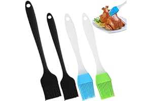 TYXHXTF Brocha Cocina,Pincel Silicona Cocina Juego De 4 Piezas,Cepillo Para Barbacoa,Pincel ReposteríA,Cepillo Para Cocinar,Pincel Cocina Para Revolver Alimentos,Baking Cooking