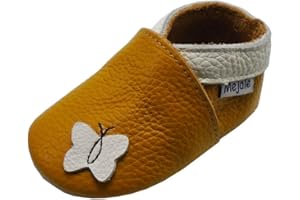 Mejale Chaussons Cuir Souple Chaussures Cuir Souple Chaussons Enfants Pantoufles Chaussures Premiers Pas Dessin animé Papillon
