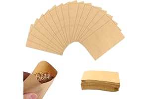 AZONELIFE 300 Pezzi Mini Buste in Carta Kraft, Busta Pacchetti di Semi, DIY Busta da Imballaggio, Sacchetto di Regalo Piccole Marrone, Sacchetti di Carta per Monete per Conservare Francobolli/Parti/Ninnoli