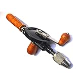 Toolzone Double Pinion 1/4" Hand Drill Wood Handle
