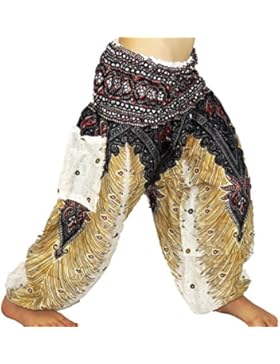 Kinder Haremshose, Aladin, Boho, Mädchen, Jungen, 6,7,8Jahre, weiß